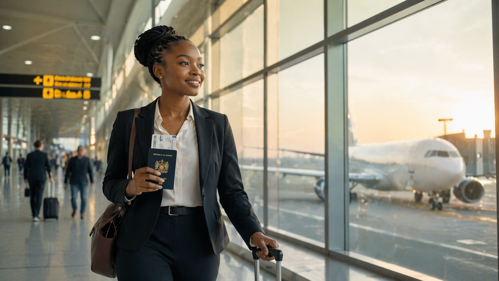 Kenyan professional ready to travel abroad